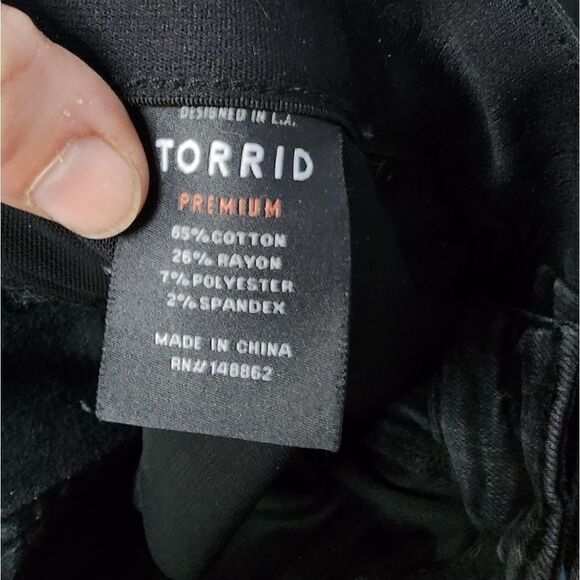 Torrid Jeans Womens 18 R Bombshell Skinny Premium Stretch High Rise Black - Picture 6 of 8